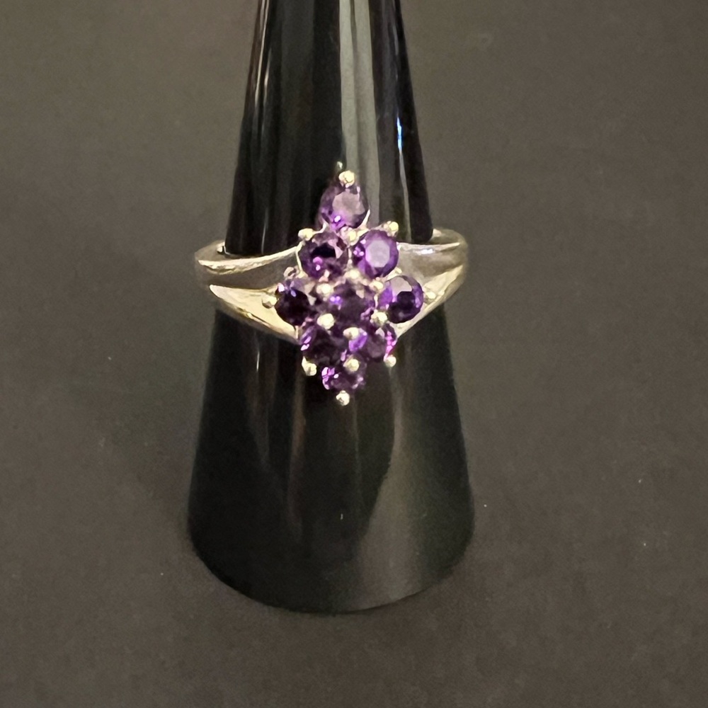 925 Sterling Silver Brazilian Amethyst Ring